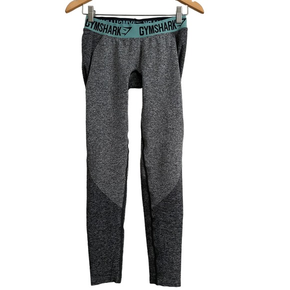 GYMSHARK Performance Low Rise‎ Flex Leggings-Size M-Color Gray-EUC - Picture 1 of 5